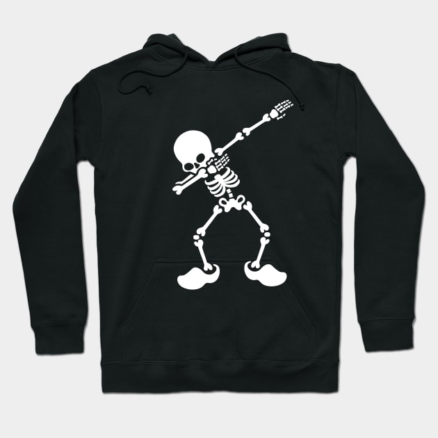 Dab dabbing skeleton Dutch clogs Holland the Netherlands Hoodie by LaundryFactory